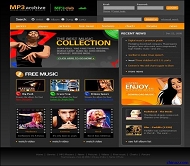 MP3音乐网站模板