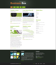 灰棕色web2.0网站模板下载