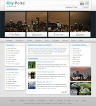 城市门户CSS网页模板