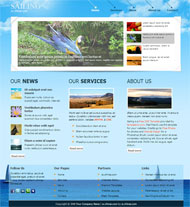 旅游航行CSS网页模板