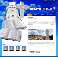 教堂信仰CSS网页模板