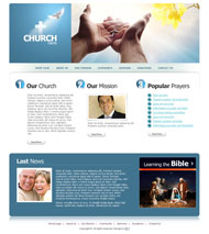 神圣教堂CSS网页模板