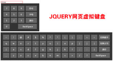 jQuery网页数字字母键盘代码