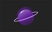 纯CSS3制作紫色行星动画特效