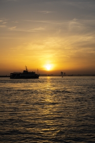 伊斯坦布尔港口日落图片
