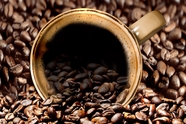 咖啡豆咖啡摄影图片