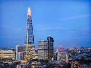 繁华伦敦都市建筑夜景摄影图片