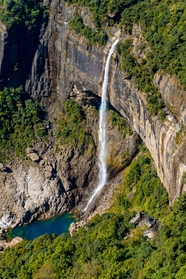 壮丽山河山水瀑布风光摄影图片