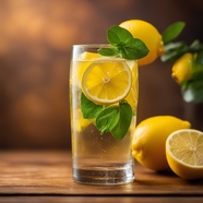 新鲜柠檬果汁饮料饮品摄影图片