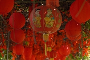 中国传统节日红色灯笼装饰图片