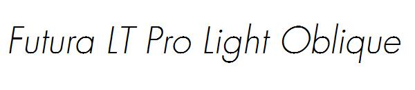 Futura LT Pro Light Oblique