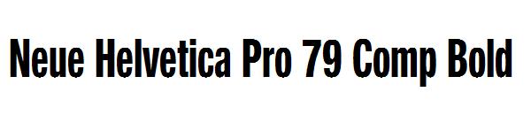 Neue Helvetica Pro 79 Comp Bold