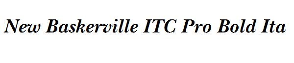 New Baskerville ITC Pro Bold Ita