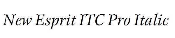 New Esprit ITC Pro Italic