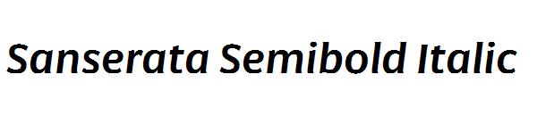 Sanserata Semibold Italic