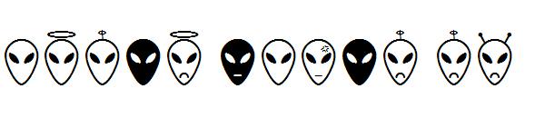 Alien faces St字体