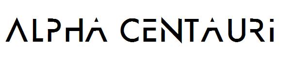 Alpha Centauri字体