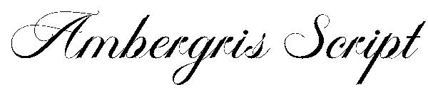 Ambergris Script字体