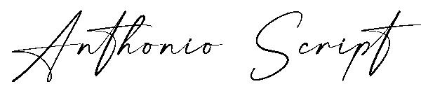 Anthonio Script字体