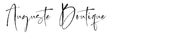Auguste Boutique字体