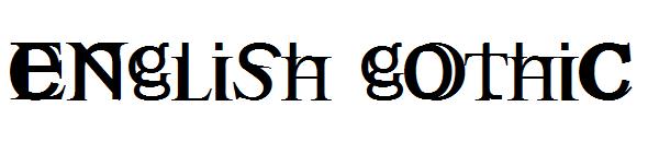 English Gothic字体