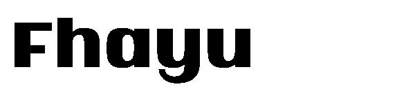 Fhayu字体