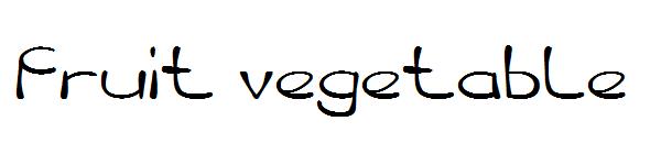 fruit vegetable字体