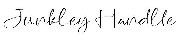 Junkley Handlle字体