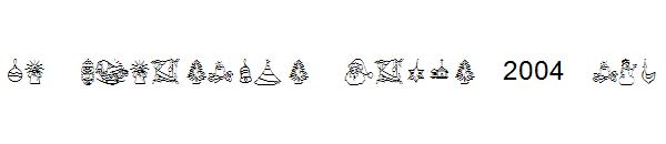 KR Christmas Dings 2004 Two字体