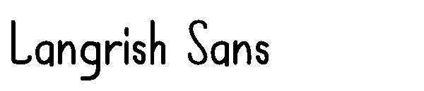 Langrish Sans字体