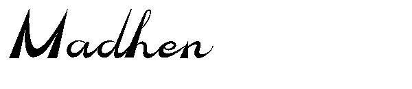 Madhen字体