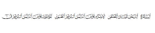 Quran Surah svg 2字体