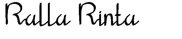 Ralla Rinta字体