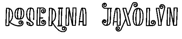 Roserina Jaxolyn字体