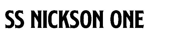 SS Nickson One字体