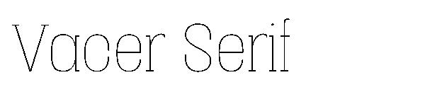 Vacer Serif字体