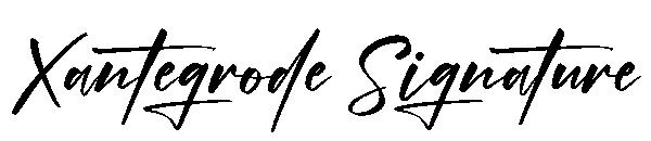 Xantegrode Signature字体