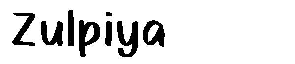 Zulpiya字体