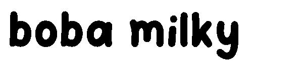Boba milky字体