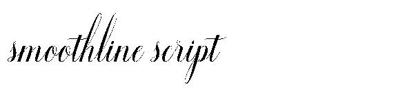 Smoothline script字体