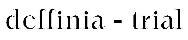 Deffinia trial字体