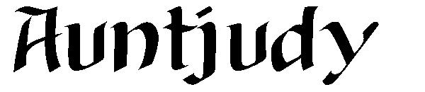 Auntjudy字体