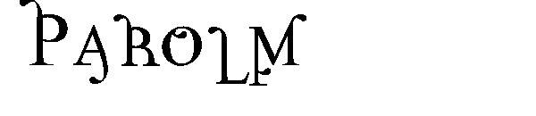 Parolm字体