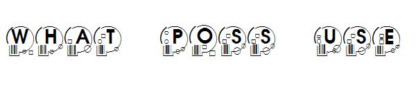 What Poss Use字体