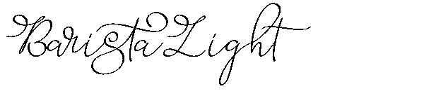 BaristaLight字体
