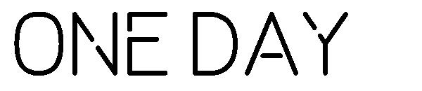 ONE DAY字体