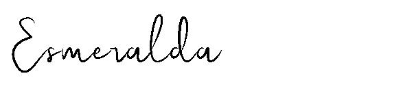 Esmeralda字体