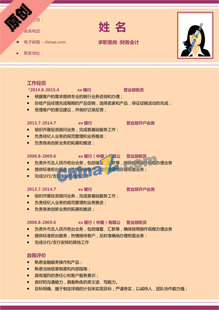 会计免费简历模板word格式