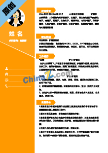  育婴师求职简历模板下载