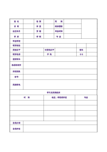 财务主管会计简历表格模板